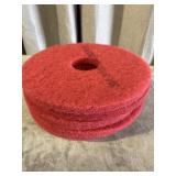 (5)  14ï¿½ 3M red buffer pads