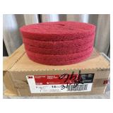 (5)  14ï¿½ 3M red buffer pads