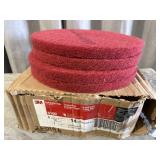 (4) 14ï¿½ 3M red buffer pads