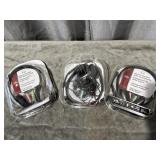 (3) stereo headsets with microphones