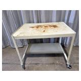Rolling metal cart 36ï¿½ x 25ï¿½ x 30ï¿½