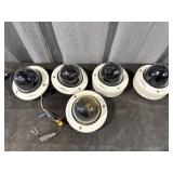 (5) Bosch Flexidome Analog Security Dome Cameras