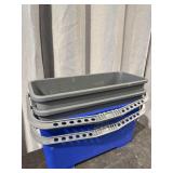 (3) Pulex 6 Gallon Mop Buckets