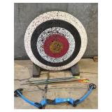 Archery Target, Arrows and Genesis Youth Bow
