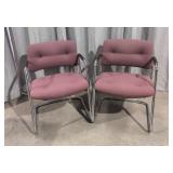 (2) Vintage Steelcase Cantilever Chairs