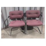 (2) Vintage Steelcase Cantilever Chairs