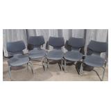 (5) stackable children's chairs