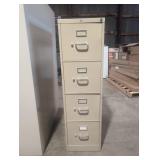 HON 4 Drawer locking metal filing cabinet
