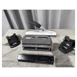 Heavy duty hole punches