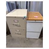 (2) steel two drawer filing cabinets 29ï¿½ x 18ï¿½ x