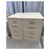 (2) steel new drawer filing cabinets 29ï¿½ x 15ï¿½ x