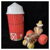 1961 Fisher-Price No. 629 Mighty Tractor Pull Toy