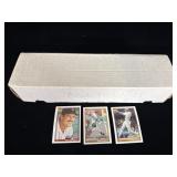 Box of 1991 Topps baseball cards