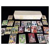 Box of vintage baseball cards many star players