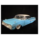 1960 Chevrolet Impala baby blue 1/24 scale