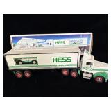 vintage 1992 Hess 18-Wheeler and Racer toy truck