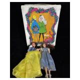 1968 BARBIE Doll Trunk & 2 Vintage Barbie Dolls