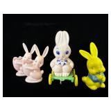 1950s Rosbro Plastics hard pink plastic Easter