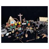 1977 Playmobil Native American Indian Village &