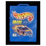 Hot wheels 48 car carry case w/ vintage hot wheels