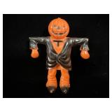 Rare 1950's Rosbro  Plastic Halloween Scarecrow