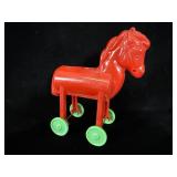 1950s E. Rosen / Rosbro red hard-plastic Trojan