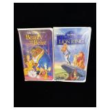 Vintage Walt Disney VHS Lot Beauty and the Beast
