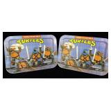 (2) 1988 Teenage Mutant Ninja Turtles metal snack
