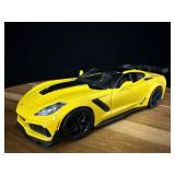 2019 Corvette ZR1 yellow 1/24 scale diecast car
