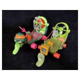 (2) vintage Teenage Mutant Ninja Turtles