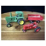 Vintage ERTL diecast John Deere and Farmall