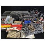 vintage HO scale model train collection featuring
