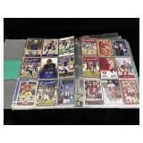 Book of football cards star players insert cards