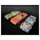 (3) 1977 Hot Wheels Hot Bird die-cast Pontiac