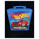 blue Hot Wheels 100-Car Rolling Carry Case made
