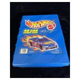 vintage 1990s Hot Wheels 48-car blue plastic