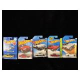 (5) 1:64 scale hot wheels cars Old 442, proton