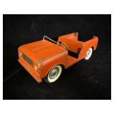 vintage pressed-steel toy vehicle, likely a