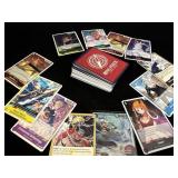 Stack of One Piece trading cards