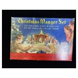 vintage mid-20th-century 'Christmas Manger Set'