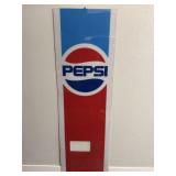 Vintage Pepsi cola machine front display 22' x