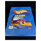 vintage 1990s Hot Wheels 48-car blue plastic