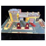 vintage Keystone Service Station and Bus Stop