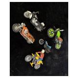 collection of vintage plastic and die-cast toy