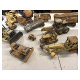 Vintage metal construction toy graveyard Tonka,