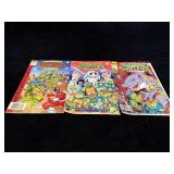 trio of vintage Teenage Mutant Ninja Turtles