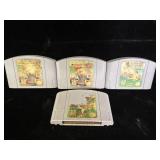 (4) Nintendo 64 Mario Games Mario Kart Super Mario