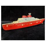 1940s S.S. Wolverine tin lithograph wind up ocean