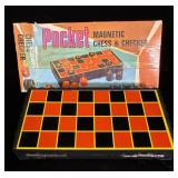 1960's/70's pocket magnetic chess and