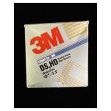 (10)  vintage 3M 3.5-inch double-sided floppy